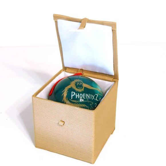 Phoenix Zoo Glass Christmas Ornament 2010 Orangutan People of the Forest 3” - Picture 5 of 5